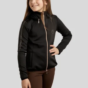 Montar Junior MoFlora m. Rosegold Krystaller Jakke - Sort