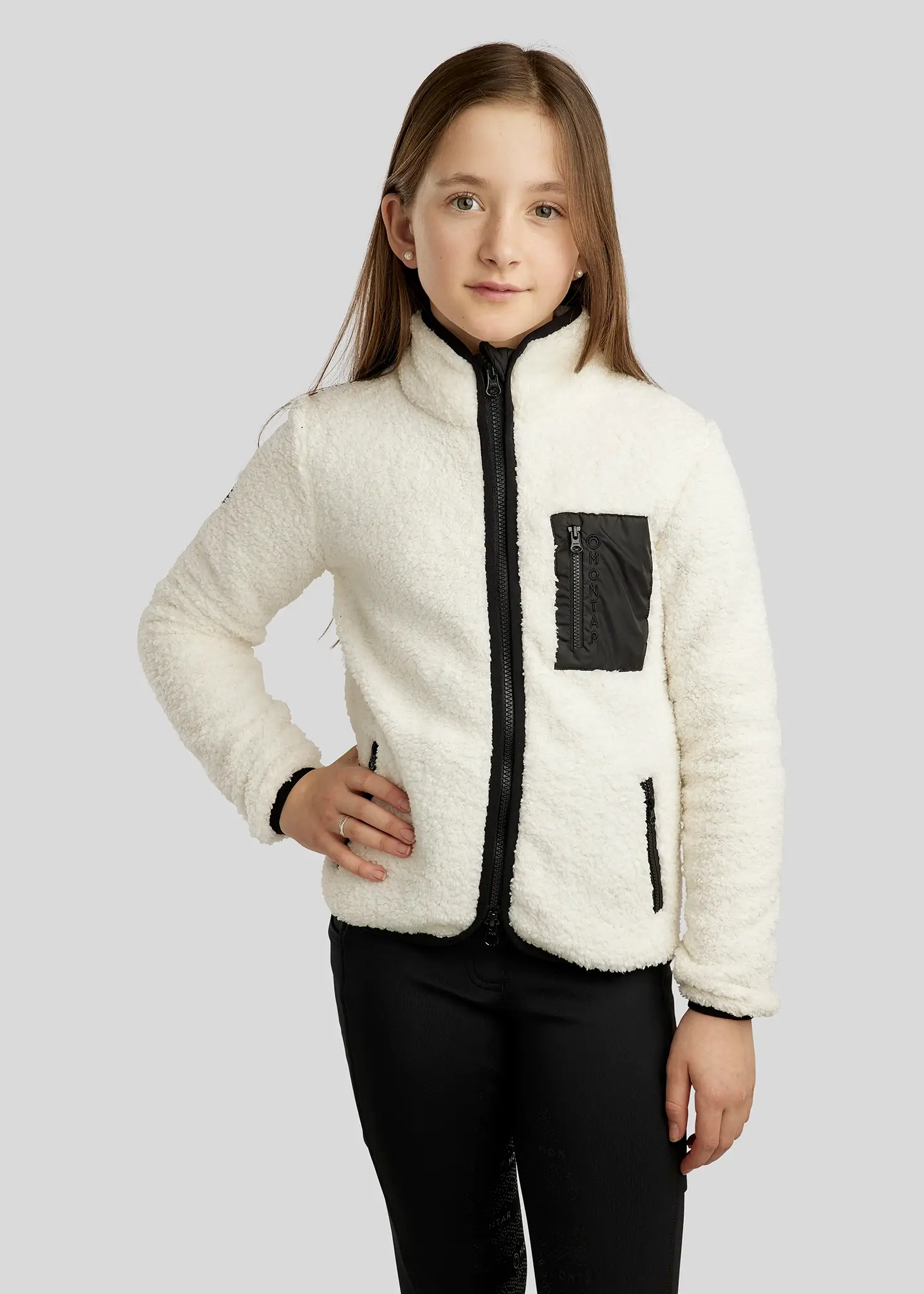 Montar Junior MoLea Teddy Jakke - Sort